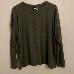 H by Bordeaux Split Hem Tunic Length Top